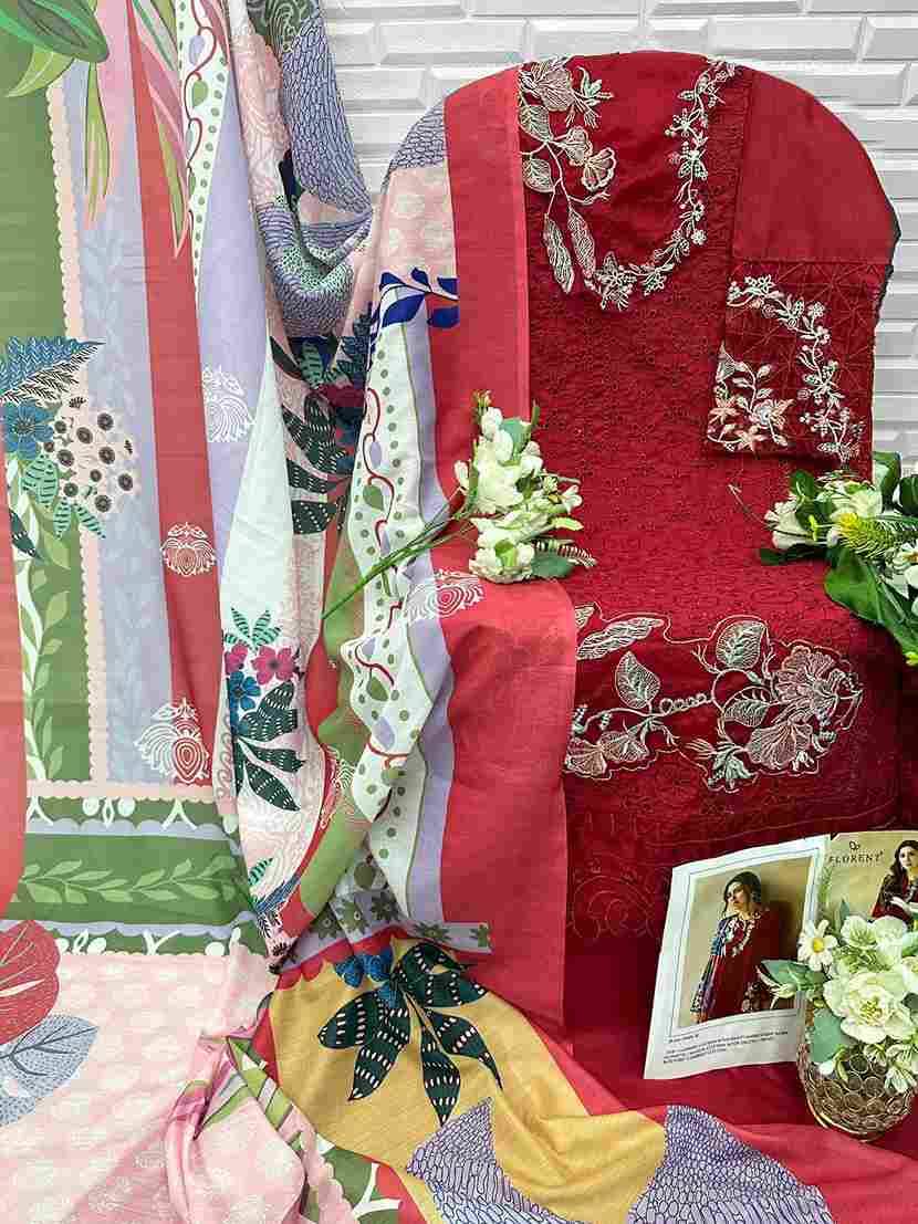 Florent 1048 Colours By Fashid Wholesale 1048-G To 1048-I Series Pakistani Suits Beautiful Fancy Colorful Stylish Party Wear & Occasional Wear Cambric Cotton Embroidery Dresses At Wholesale Price